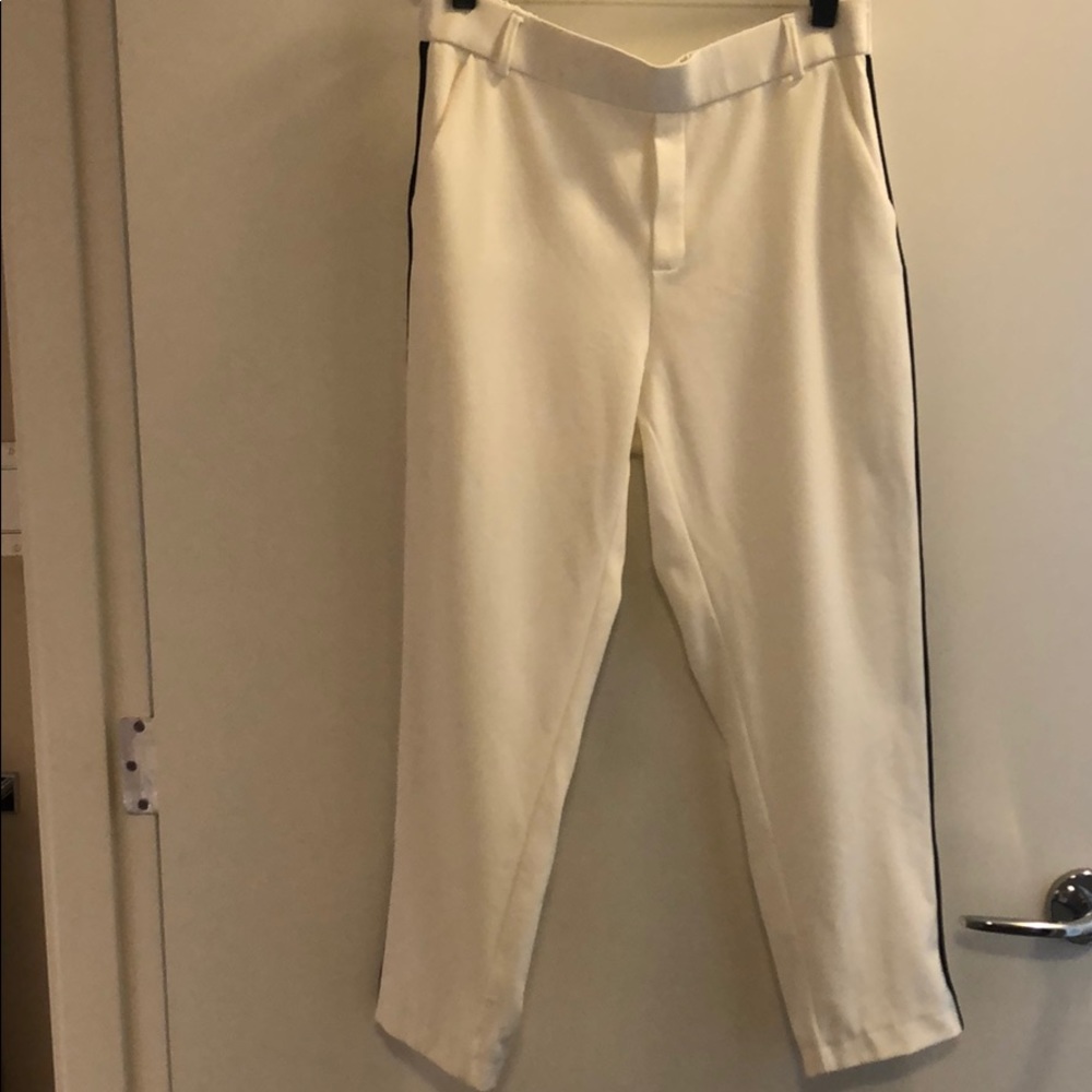 White Zara trousers